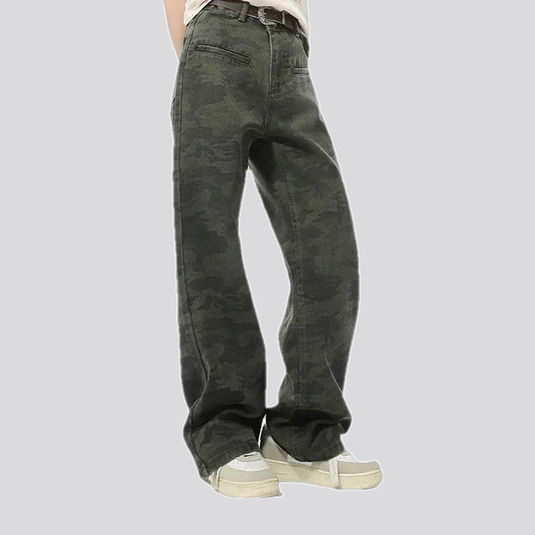 Stylish camo men's jeans