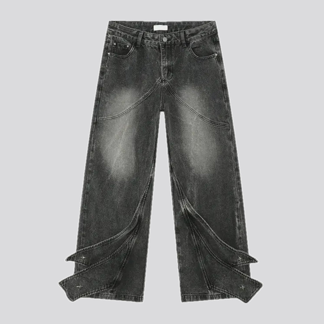 Retro and wide fit men's jeans