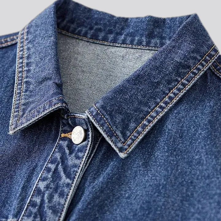 Oversized women's jean jacket