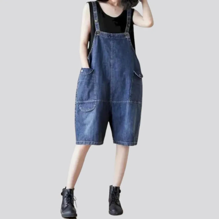 90s jean overall shorts for ladies