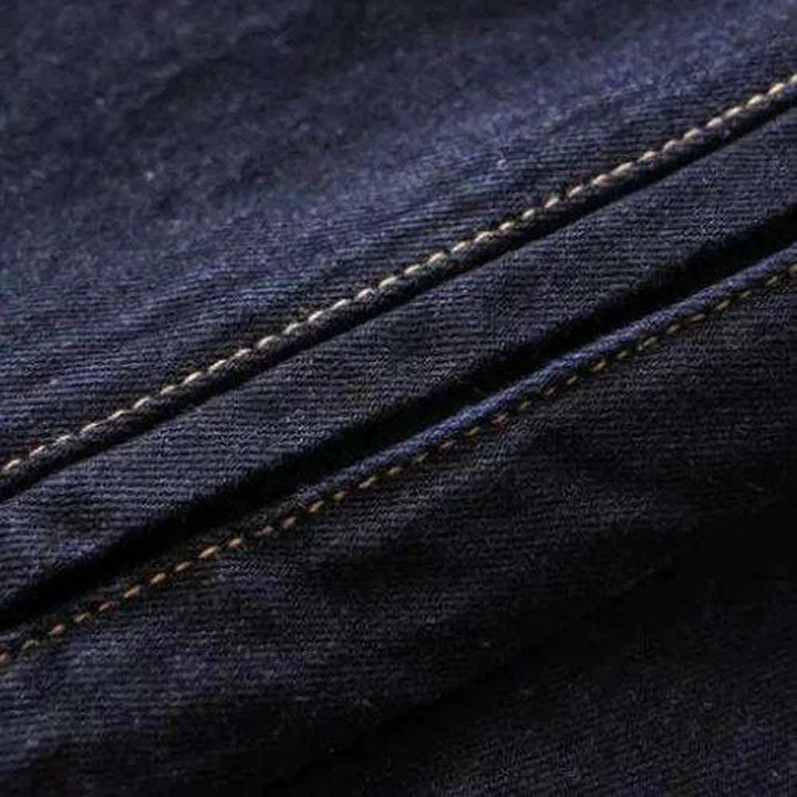 Dark wash selvedge denim jacket