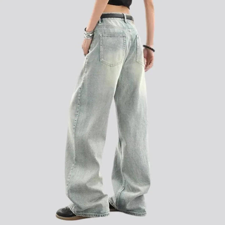 Bleached 90s jeans
 for women