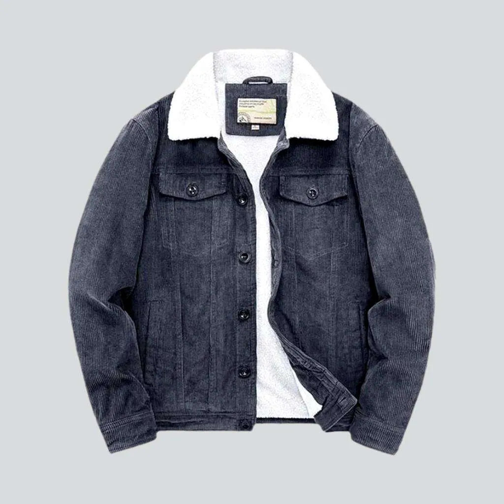 Color outwear men's jeans jacket