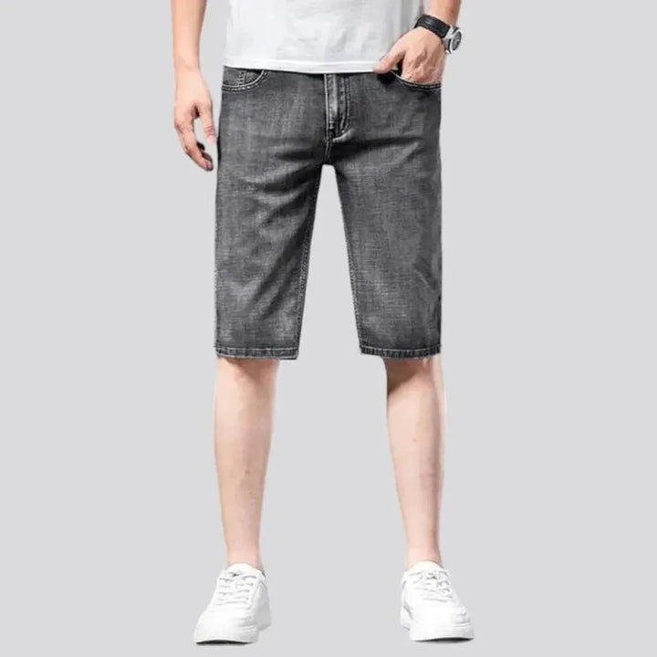 Thin denim shorts
 for men