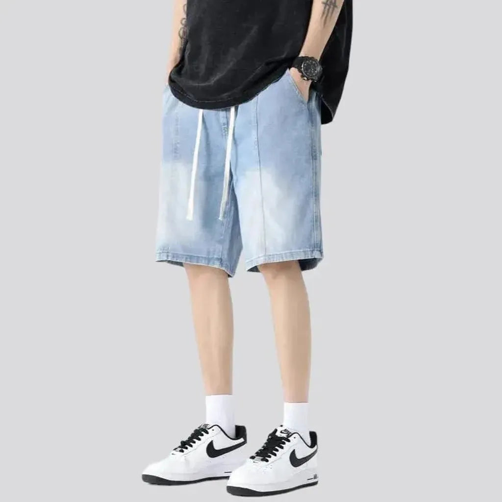 Fashion high-waist men's jean shorts