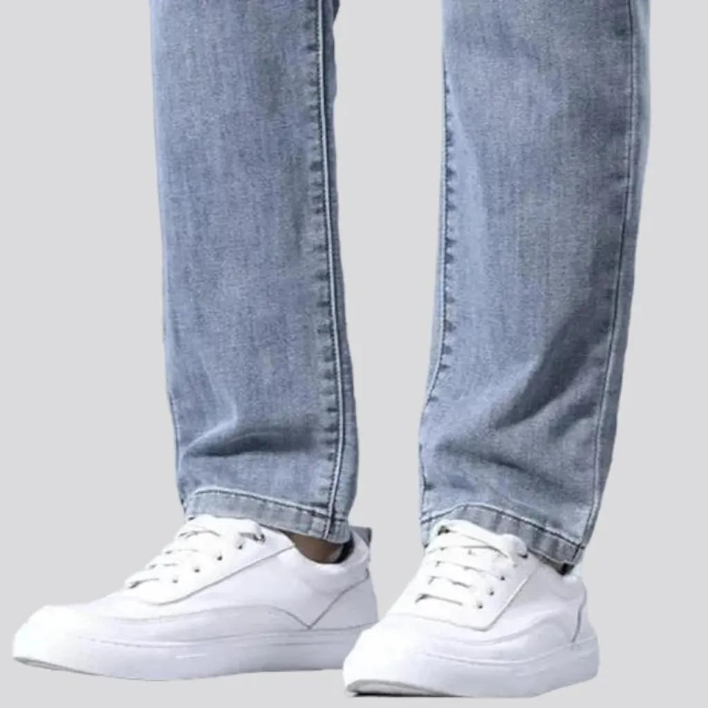 Sanded men's stretch jeans