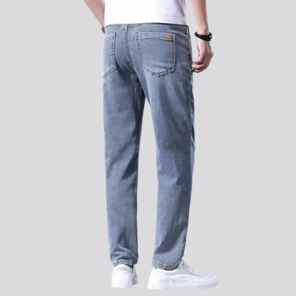 Sanded men's stretch jeans