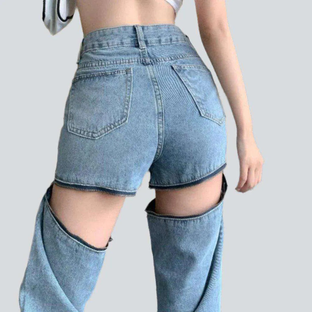 Detachable jeans for women