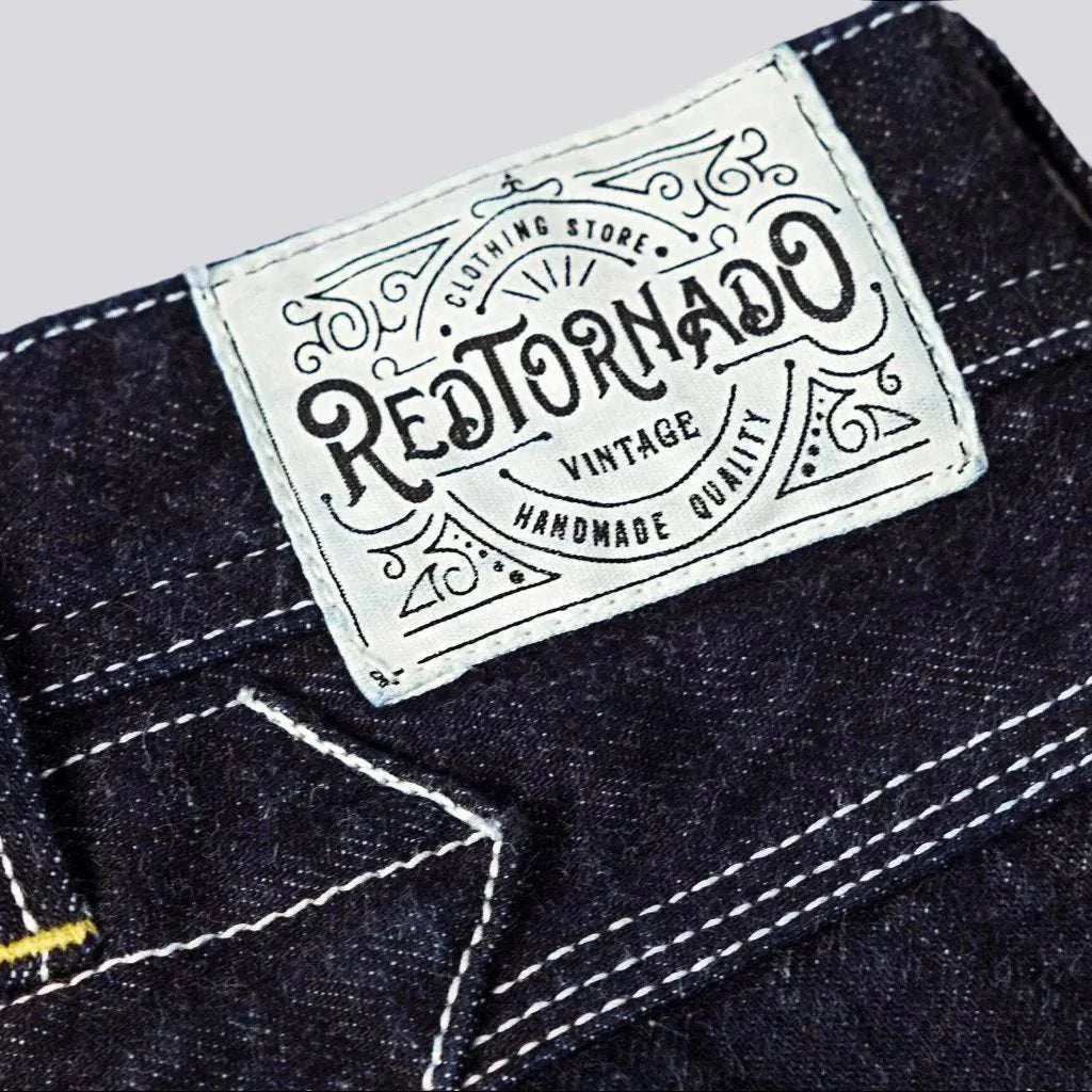 Workwear high-waist jeans
 for men