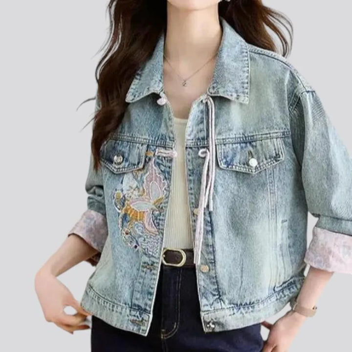 Oversized vintage jeans jacket