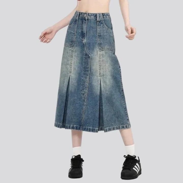 Vintage sanded jeans skirt
 for women | Jeans4you.shop