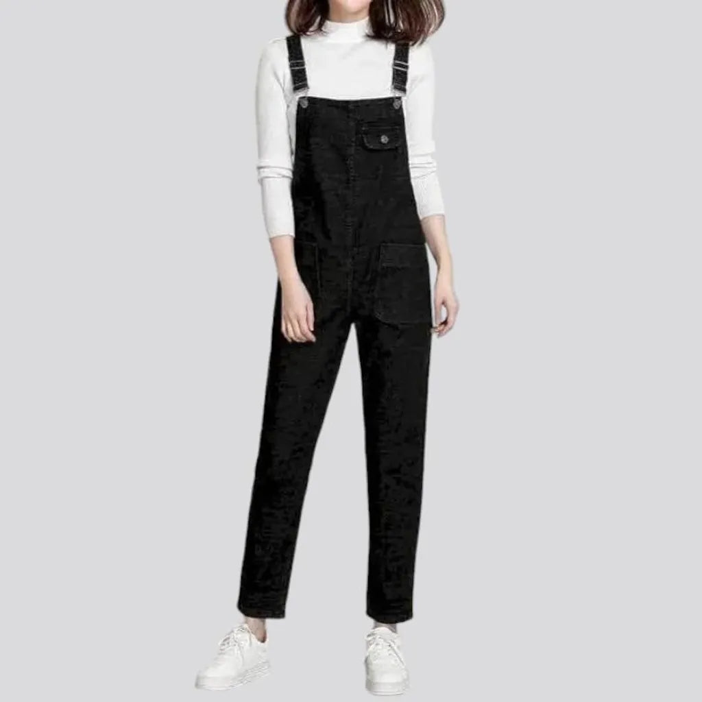 90s loose denim jumpsuit
 for women