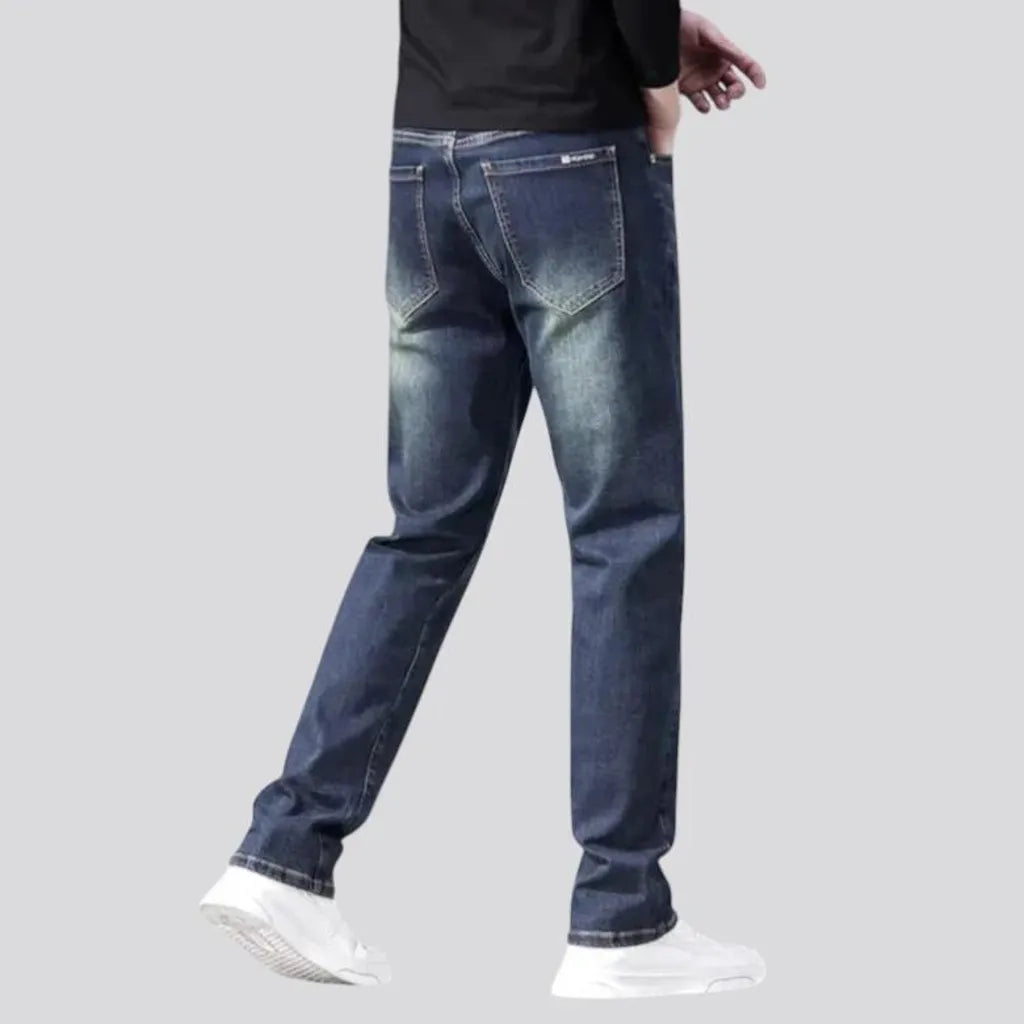 Classic tapered medium rise men's jeans