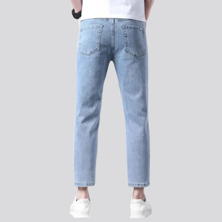 Ankle-length men's thin jeans