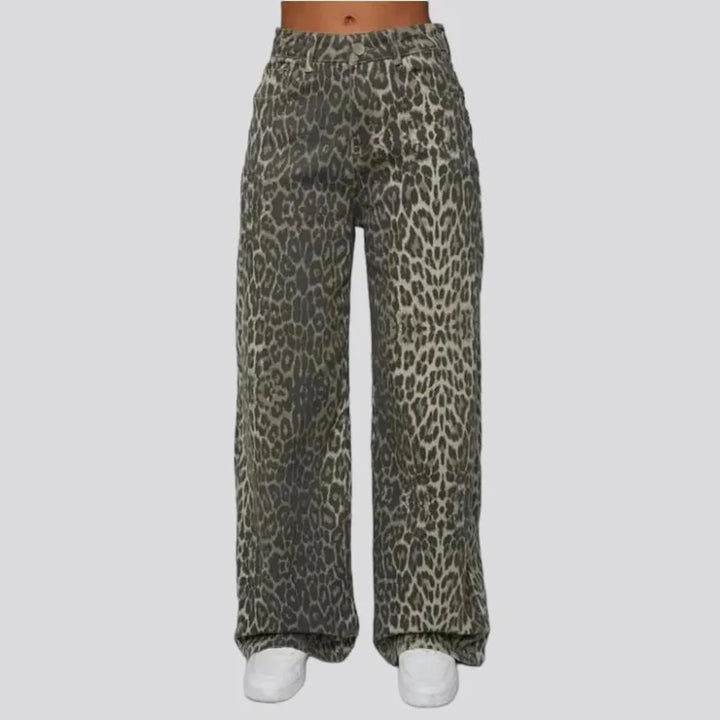 Y2k mid-waist women's jean pants