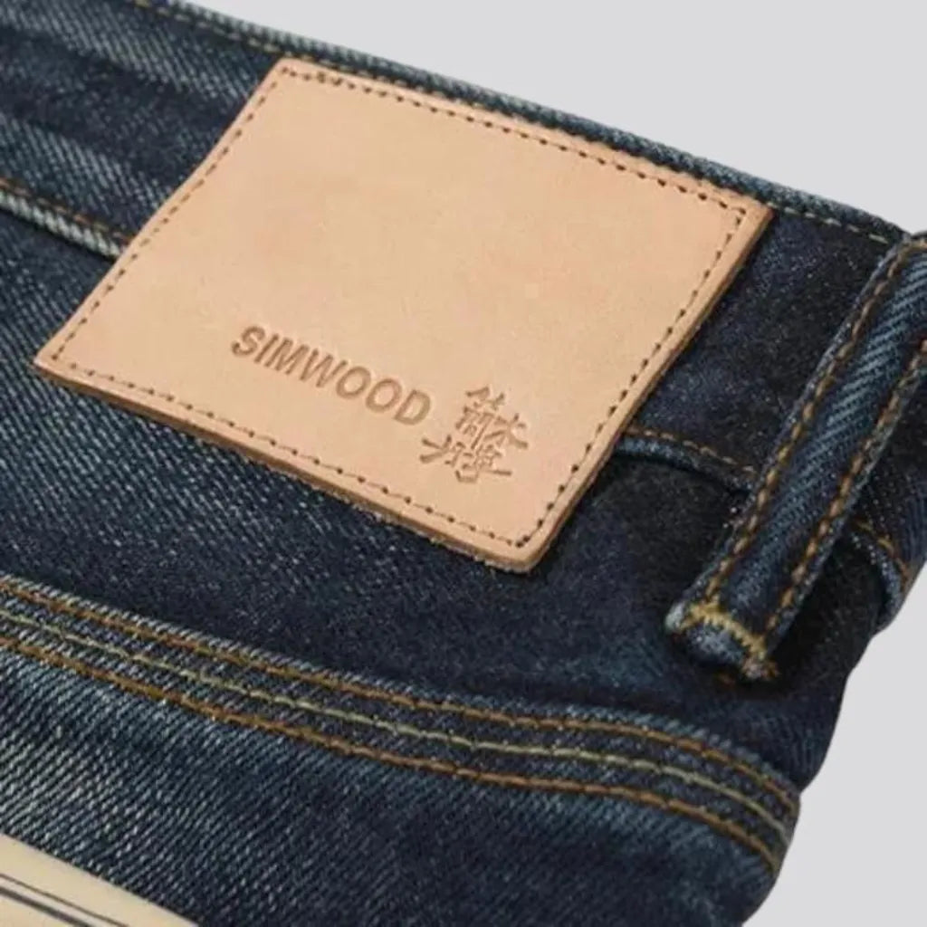 High-waist 16oz selvedge jeans for men