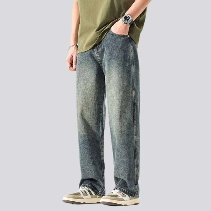 Mid-waist men's vintage jeans