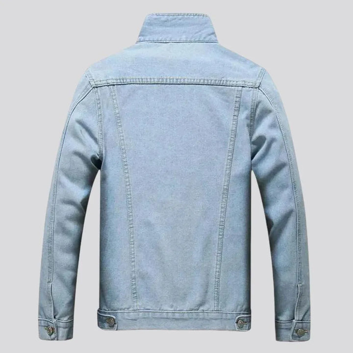 Slim fit men's denim jacket