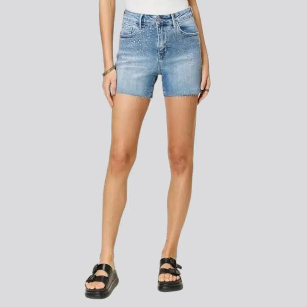 Y2k slim women's jeans shorts