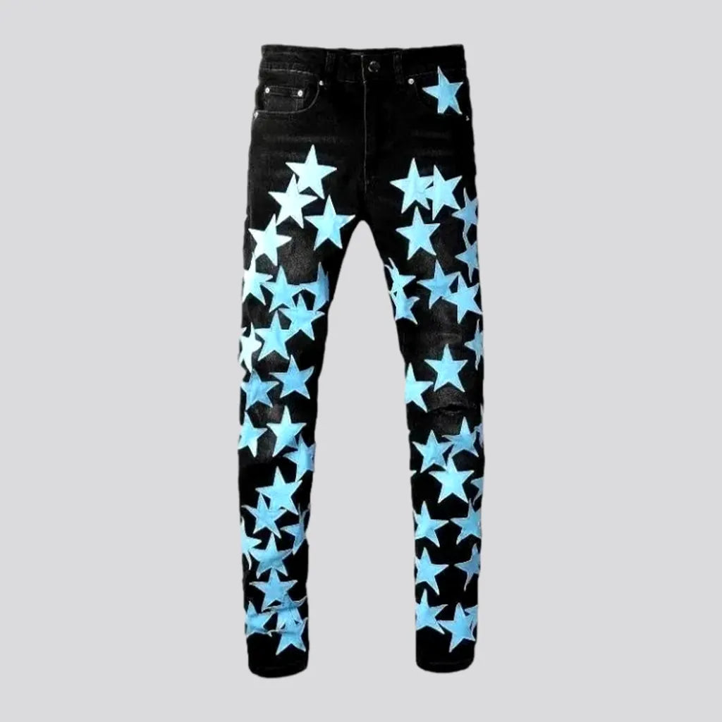 Blue-stars men's jeans | Jeans4you.shop