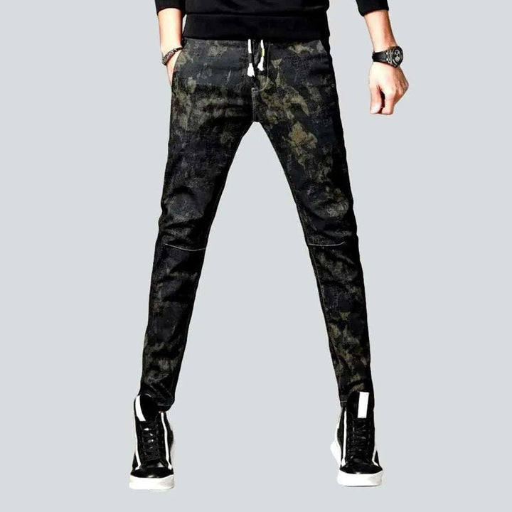 Camouflage print men's denim joggers | Jeans4you.shop