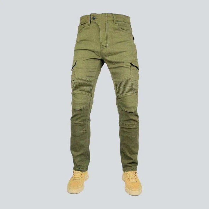 Cargo slim biker denim pants | Jeans4you.shop