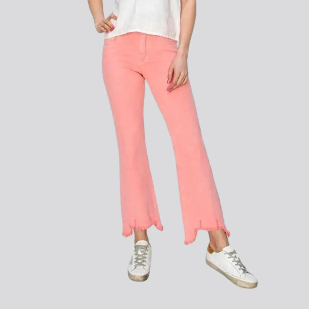 Color women's mid-waist jeans | Jeans4you.shop