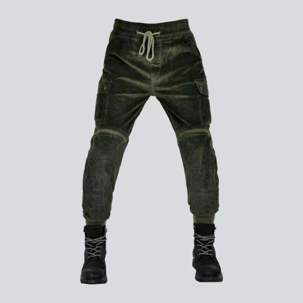 Corduroy men's biker jeans | Jeans4you.shop