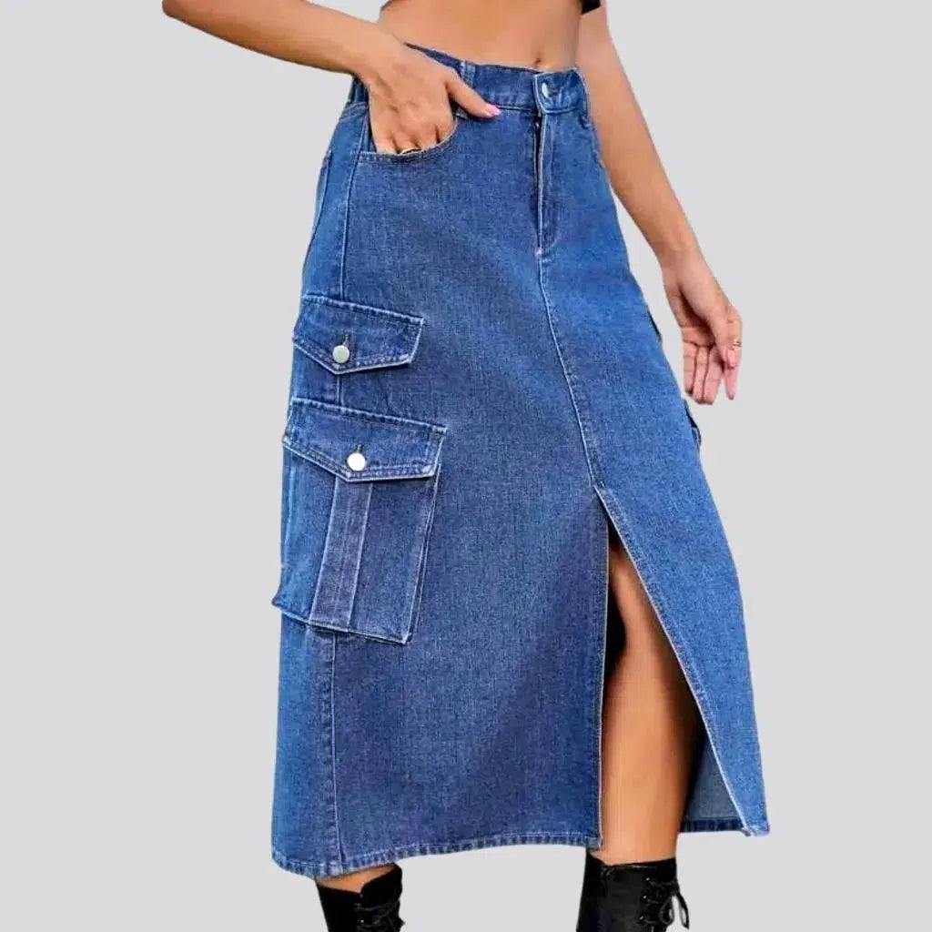 Front-slit long jeans
 for women | Jeans4you.shop
