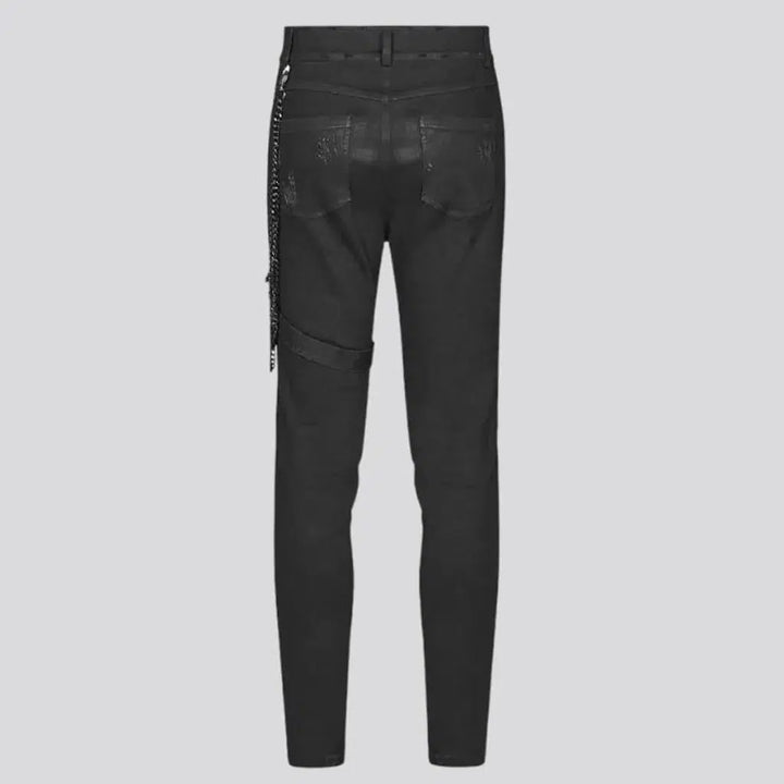 Slim embellished jeans
 for men