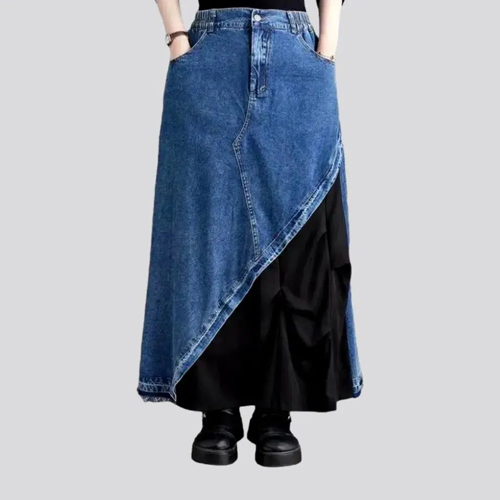 High-waist long denim skirt
 for ladies | Jeans4you.shop