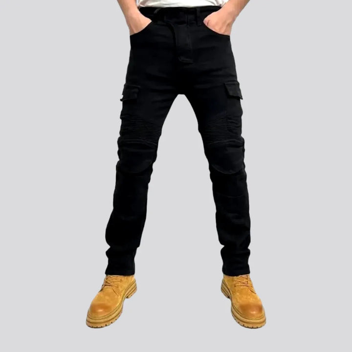 High-waist men's motorcycle jeans | Jeans4you.shop