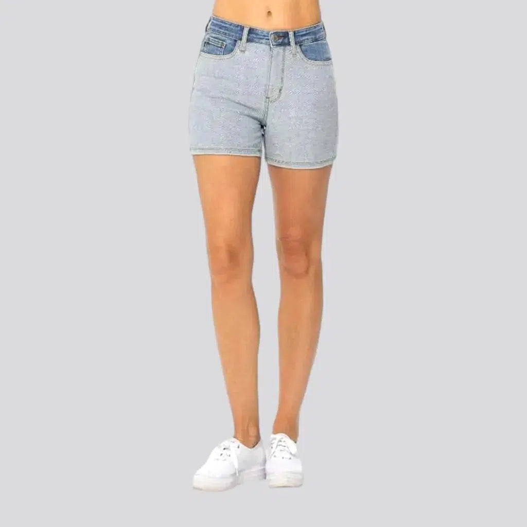 High-waist skinny women's denim shorts | Jeans4you.shop