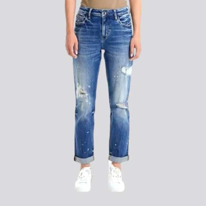 Highly-stretchy distressed jeans for ladies | Jeans4you.shop