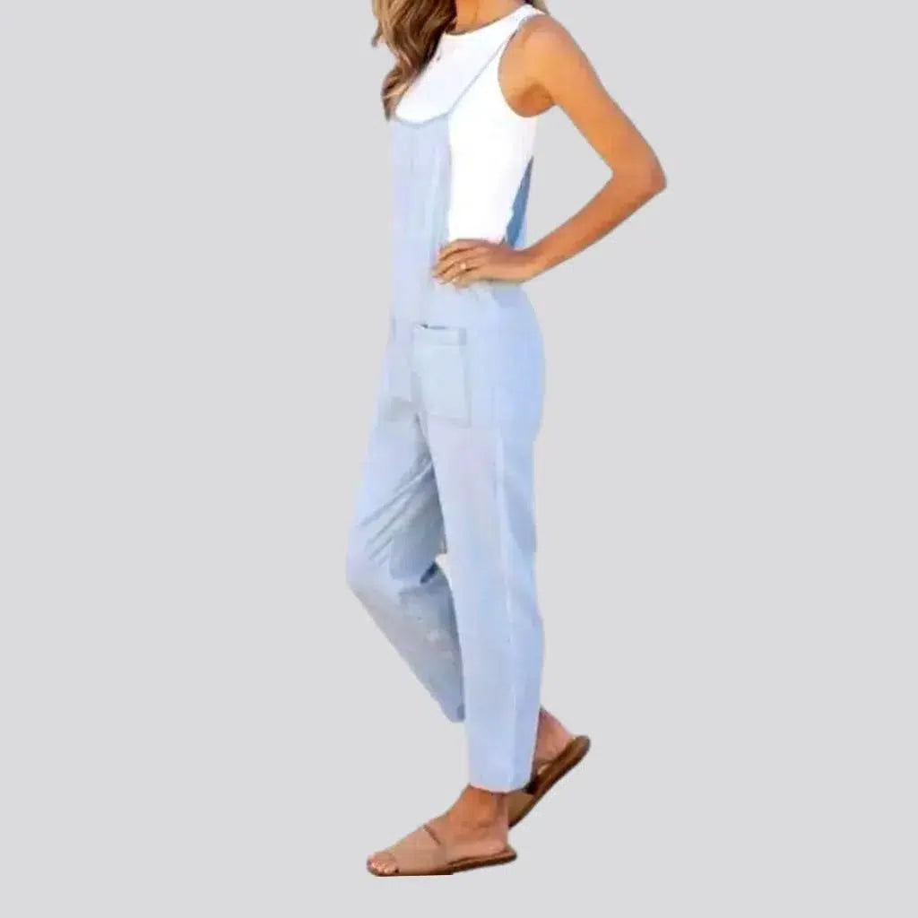 Light-wash loose denim jumpsuit
 for women | Jeans4you.shop