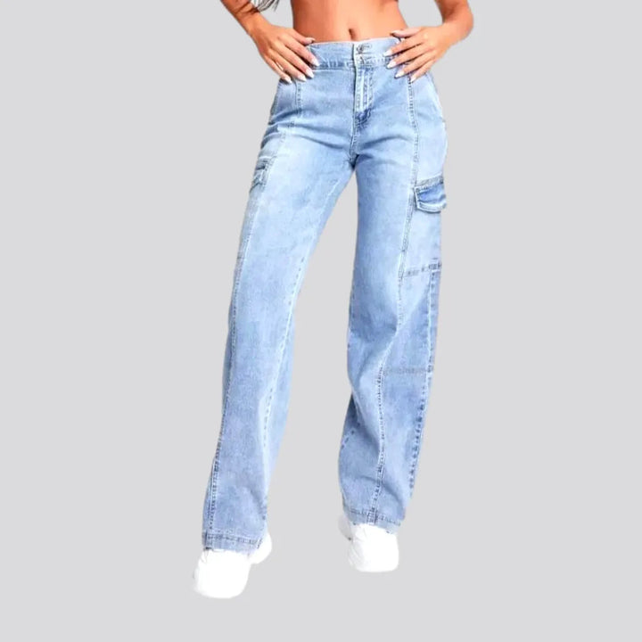 Light-wash mid-waist jeans for ladies | Jeans4you.shop