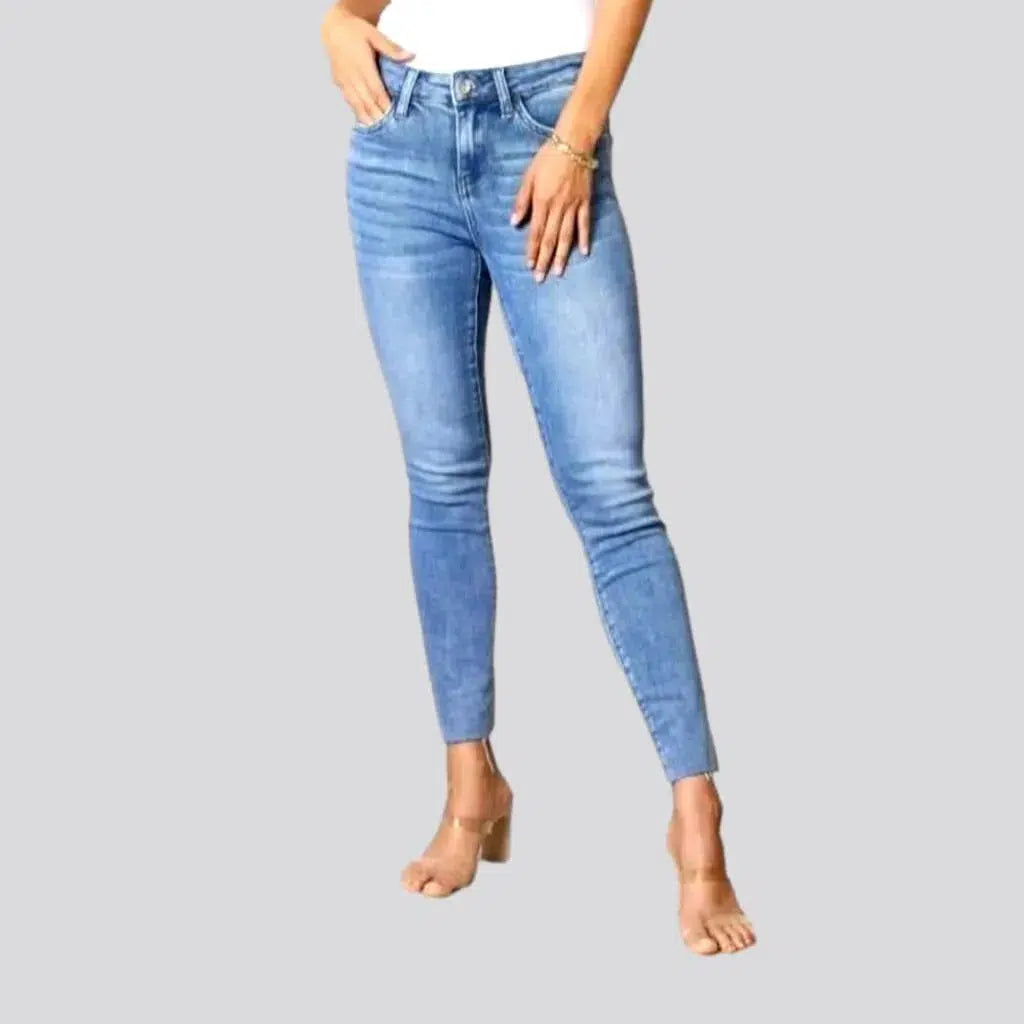 Light-wash sanded jeans
 for ladies | Jeans4you.shop