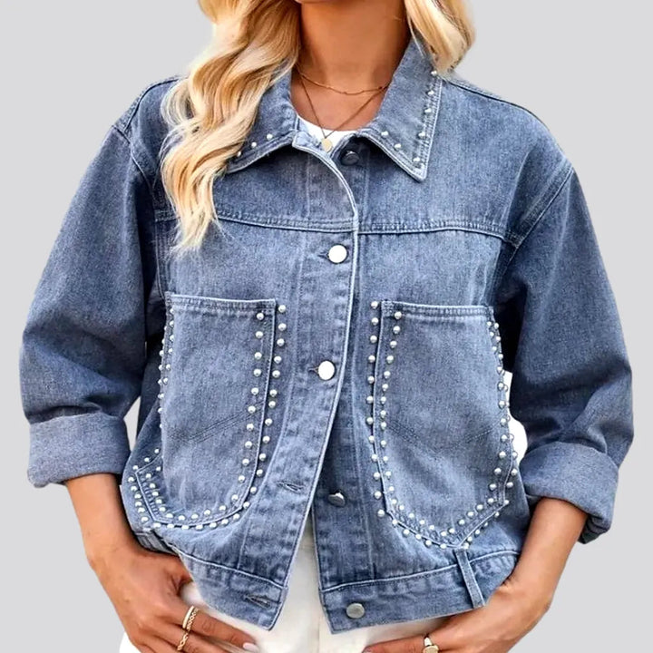 Light-wash vintage jean jacket for women | Jeans4you.shop