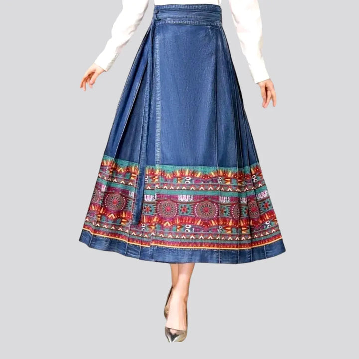 Long high-waist jean skirt for women | Jeans4you.shop