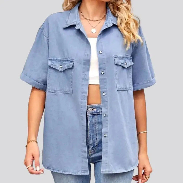 Loose women's denim shirt | Jeans4you.shop