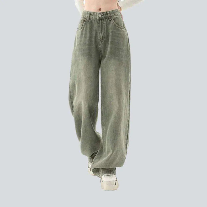 Pale green vintage baggy jeans | Jeans4you.shop