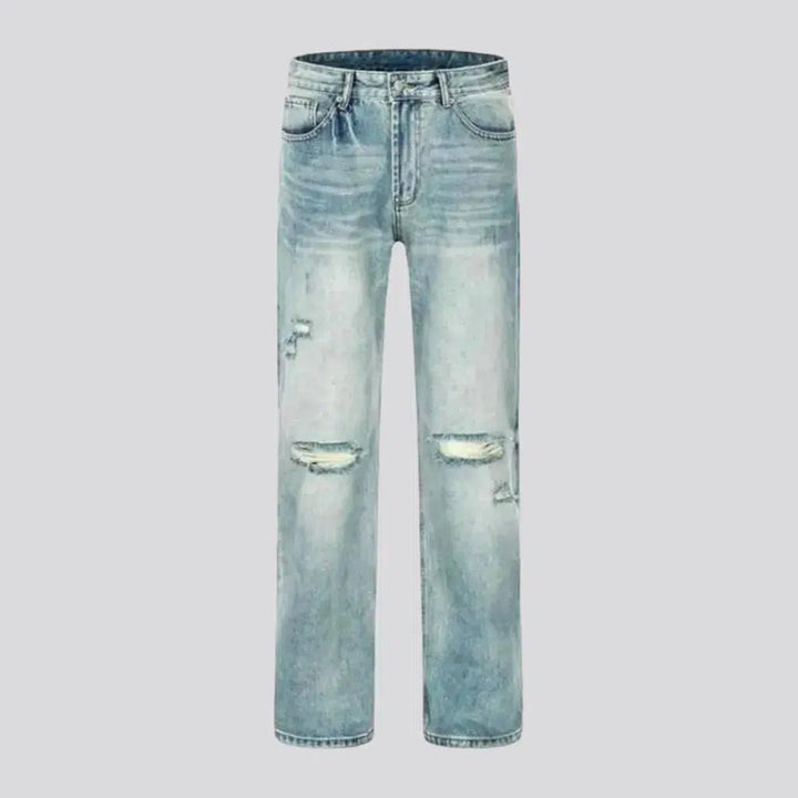 Ribbed-knees men's grunge jeans | Jeans4you.shop