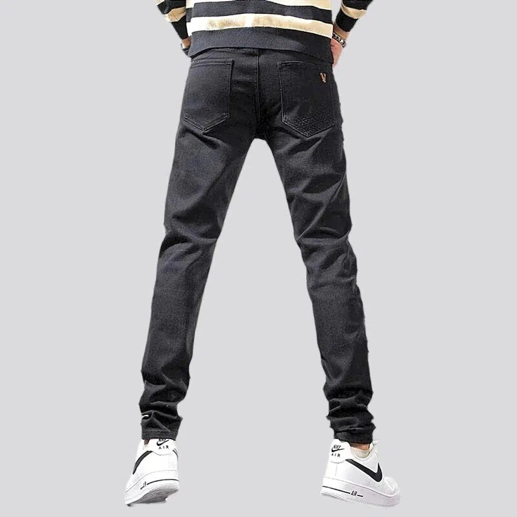 Monochrome men's casual jeans