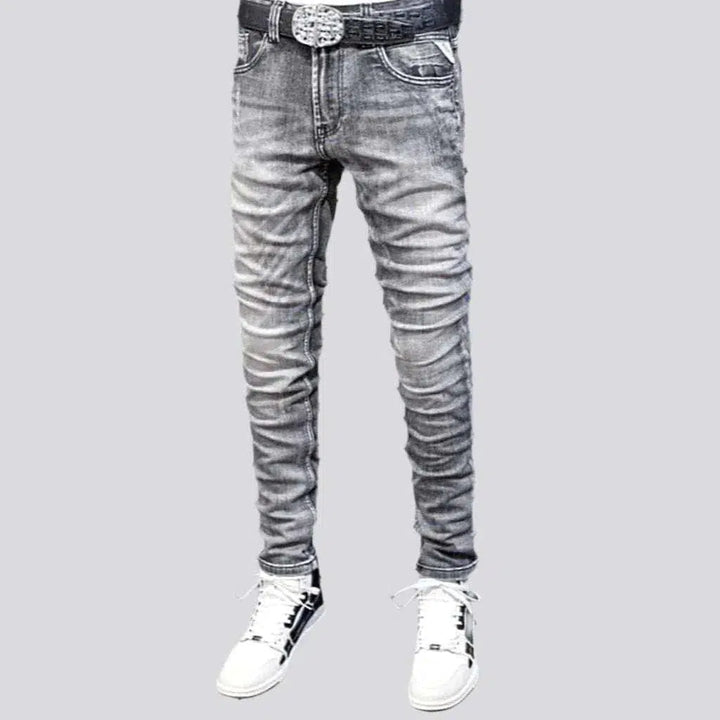 Men's sanded jeans