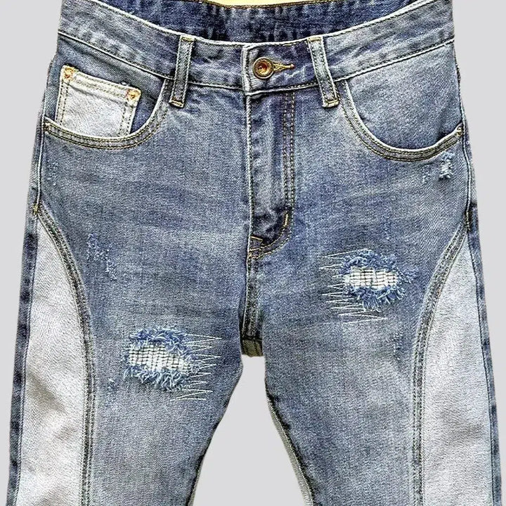 Patchwork jeans
 for men