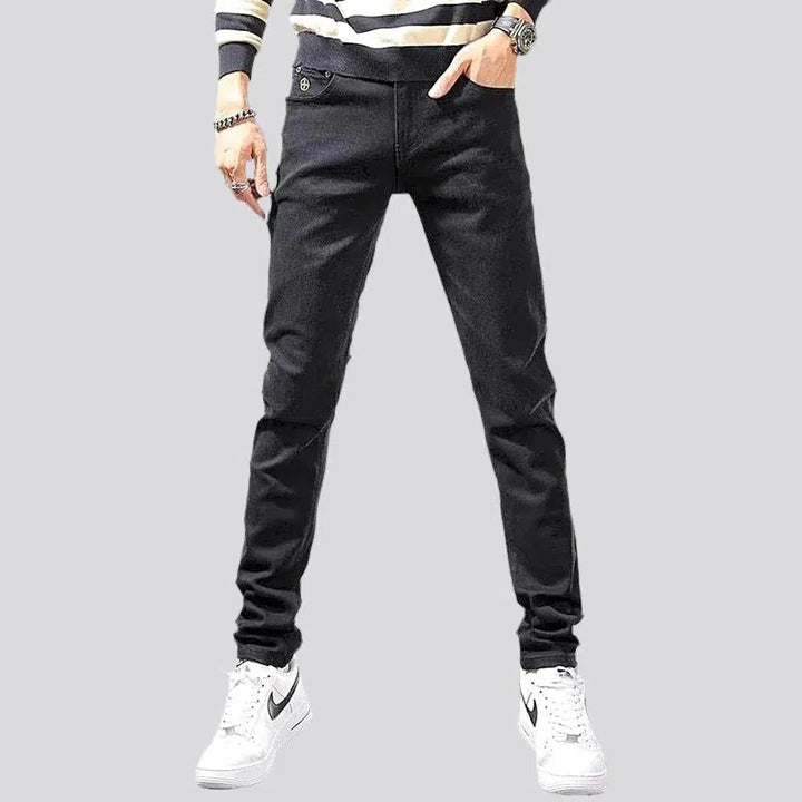 Monochrome men's casual jeans