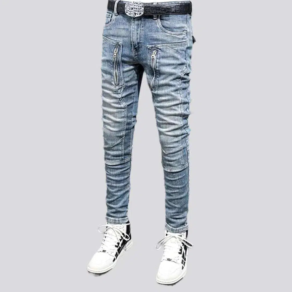 Back flap pockets vintage jeans