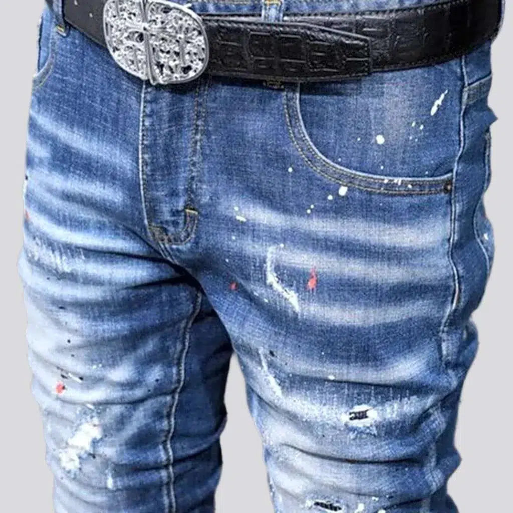 Y2k distressed jeans
 for men