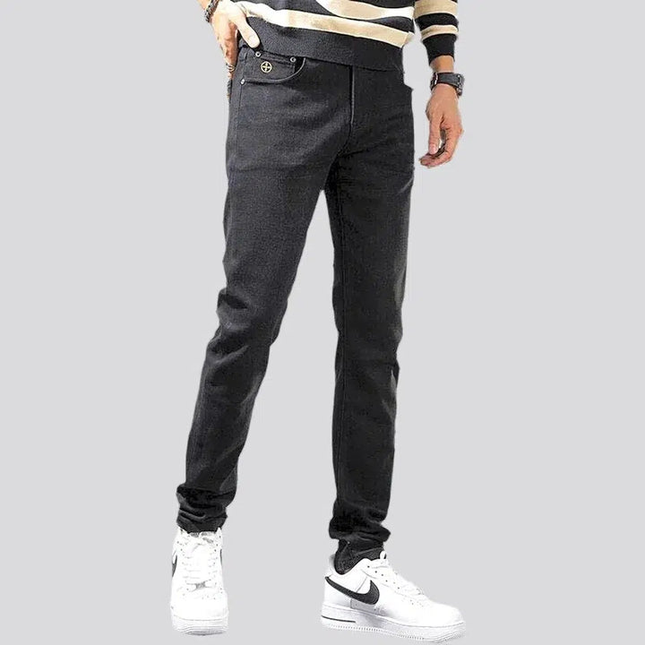 Monochrome men's casual jeans