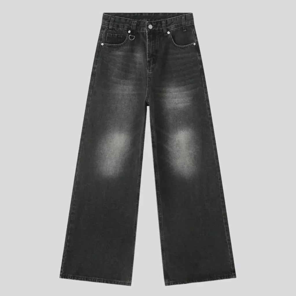 Ground men's stonewashed jeans